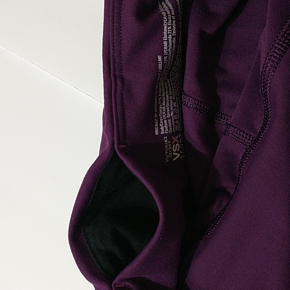 Victoria's Secret VSX SPORT burgundy leggings size M - Picture 7 of 9